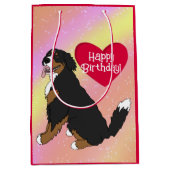 Berner Sennenhond Verjaardag Medium Cadeauzakje (Voorkant)