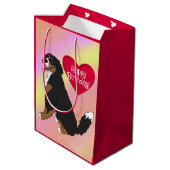 Berner Sennenhond Verjaardag Medium Cadeauzakje (Achterkant Gekanteld)