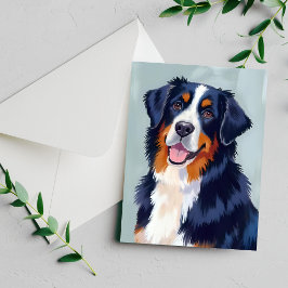 Berner Sennenhond | Waterverf Huisdierkaart