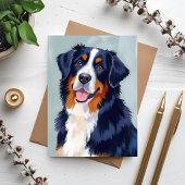 Berner Sennenhond | Waterverf Huisdierkaart