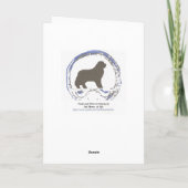 Berner Sennenhond wenskaart Kaart (Achterkant)