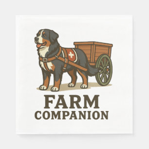 Berner Sennenhond Werken Boerderij Companion Servet