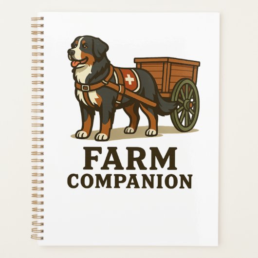 Berner Sennenhond Werkende Boerderij Gezel Planner (Voorkant)