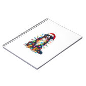 Berner Sennenhond x kerstverlichting Notitieboek (Linkerzijde)