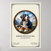 Berner Sennenhond Zoölogie Serie Poster (Voorkant)