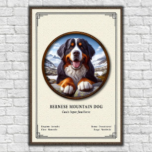 Berner Sennenhond Zoölogie Serie Poster