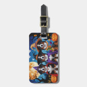 Berner Sennenhonden Pompoen Halloween Grappig Bagagelabel (Voorkant verticaal)