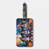 Berner Sennenhonden Pompoen Halloween Grappig Bagagelabel (Achterkant verticaal)