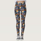 Berner Sennenhonden Pompoen Halloween Grappig Leggings (Voorkant)