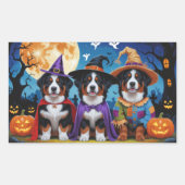 Berner Sennenhonden Pompoen Halloween Grappig Rechthoekige Sticker (Voorkant)