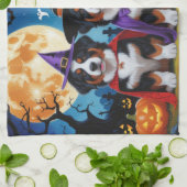 Berner Sennenhonden Pompoen Halloween Grappig Theedoek (Gevouwen)