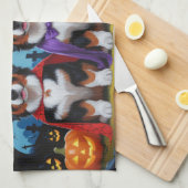 Berner Sennenhonden Pompoen Halloween Grappig Theedoek (Quarter Fold)