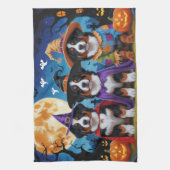 Berner Sennenhonden Pompoen Halloween Grappig Theedoek (Verticaal)