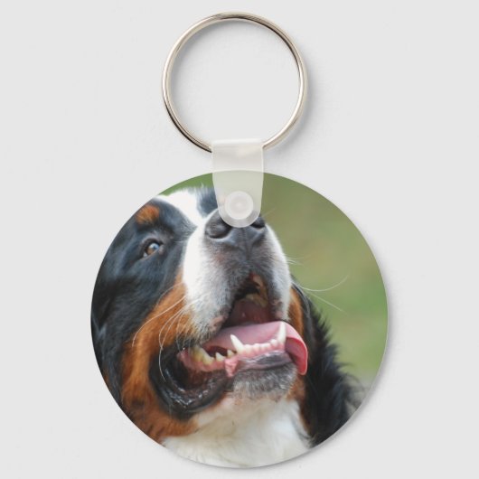 Berner Sennenhund Dog Sleutelhanger (Voorkant)