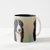 Berner Sennenhund Tweekleurige Koffiemok (Voorkant rechts)