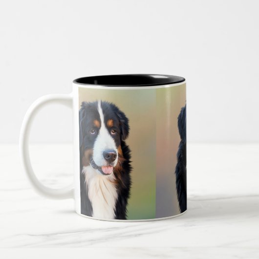 Berner Sennenhund Tweekleurige Koffiemok (Links)