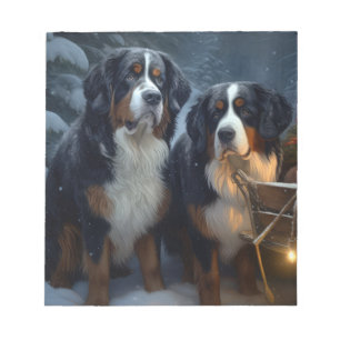Berner Sneeuwslee Christmas decoratie  Notitieblok