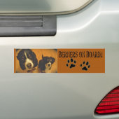 Berners aan boord! bumpersticker (Op auto)