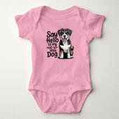 Bernersennenhond romper (Voorkant)