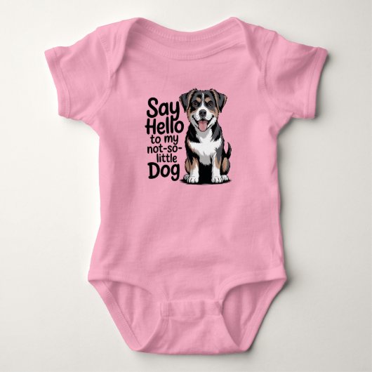Bernersennenhond  romper (Voorkant)