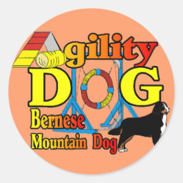 Bernese Agility Gifts Ronde Sticker