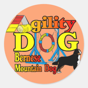 Bernese Agility Gifts Ronde Sticker