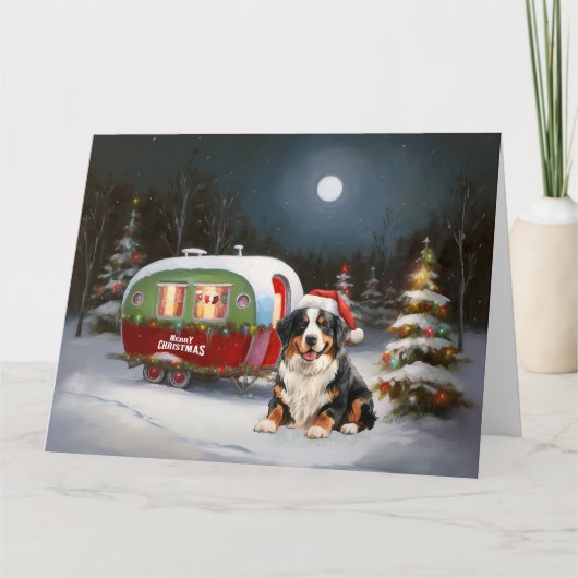 Bernese Berg Caravan Kerstavontuur Kaart (Voorkant)