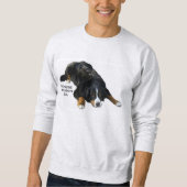 Bernese berg Dog Rug Pose Sweat Shirt (Voorkant)