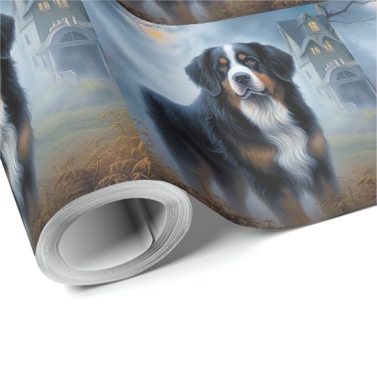 Bernese berg Halloween eng Cadeaupapier (Rol Hoek)