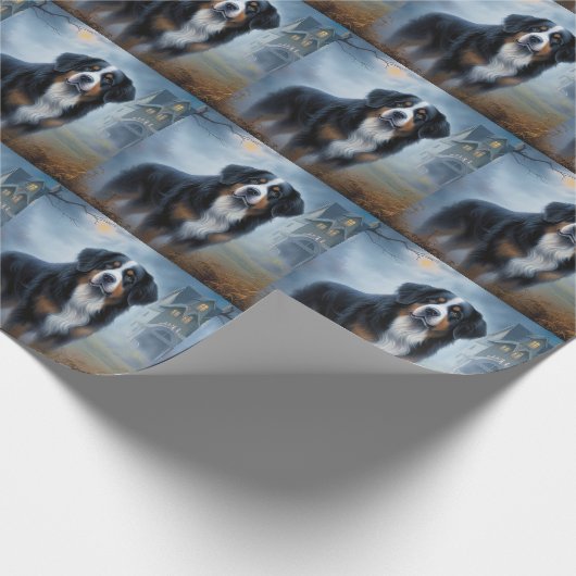 Bernese berg Halloween eng Cadeaupapier (Hoek)