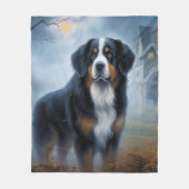 Bernese berg Halloween eng Fleece Deken (Voorkant)