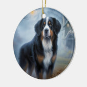 Bernese berg Halloween eng Keramisch Ornament (Links)