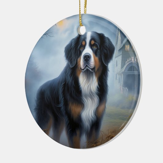 Bernese berg Halloween eng Keramisch Ornament (Links)