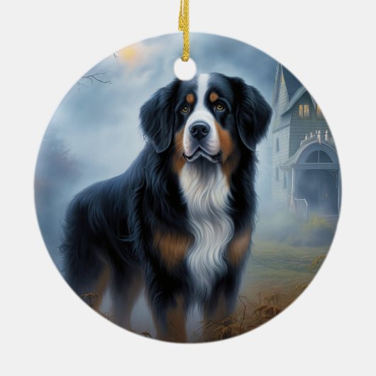 Bernese berg Halloween eng Keramisch Ornament (Achterkant)