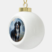 Bernese berg Halloween eng Keramische Bal Ornament (Rechts)
