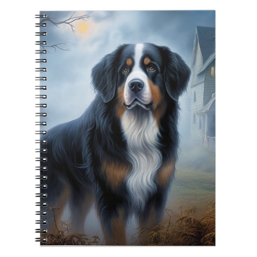 Bernese berg Halloween eng Notitieboek (Voorkant)