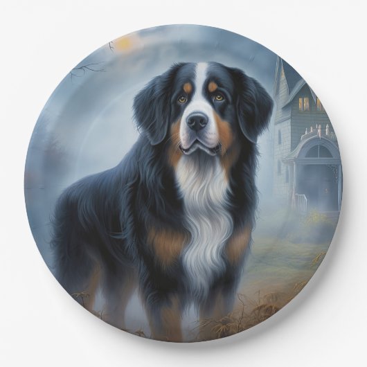 Bernese berg Halloween eng Papieren Bordje (Voorkant)