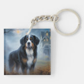 Bernese berg Halloween eng Sleutelhanger (Achterkant)