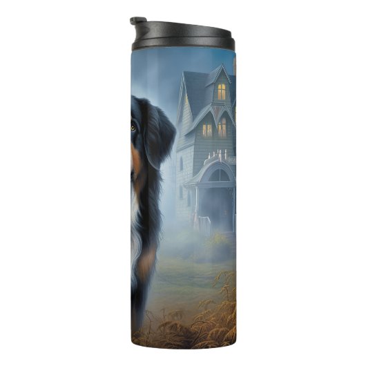 Bernese berg Halloween eng Thermosbeker (Geroteerd rechts)