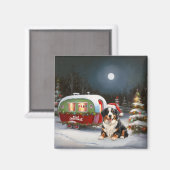 Bernese Berg Karavaan Kerst Avontuur Magneet (Voorkant / Achterkant)