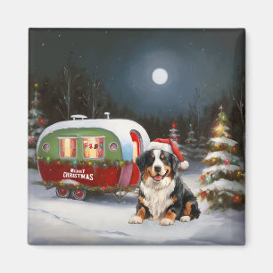 Bernese Berg Karavaan Kerst Avontuur Magneet
