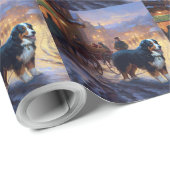 Bernese Berg Kerstfeest Seizoen Cadeaupapier (Rol Hoek)