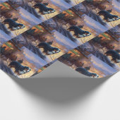 Bernese Berg Kerstfeest Seizoen Cadeaupapier (Hoek)