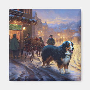 Bernese Berg Kerstfeest Seizoen Magneet