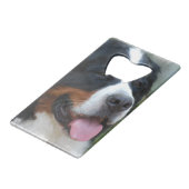 bernese-bergenhond-7 creditkaart flessenopener (Achterkant Gekanteld)