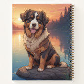 Bernese Berghond aan het meer Notitieboek (Achterkant)