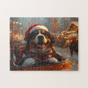 Bernese Berghond Achtbaan Kerst  Legpuzzel
