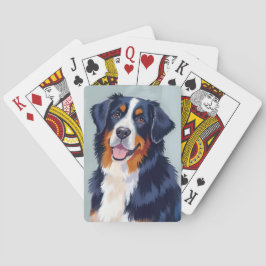 Bernese Berghond | Aquarel Huisdier Pokerkaarten