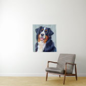 Bernese Berghond | Aquarel Huisdier Wandkleed (In situ)