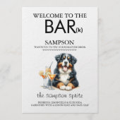 Bernese Berghond Bar Menu (Voorkant)
